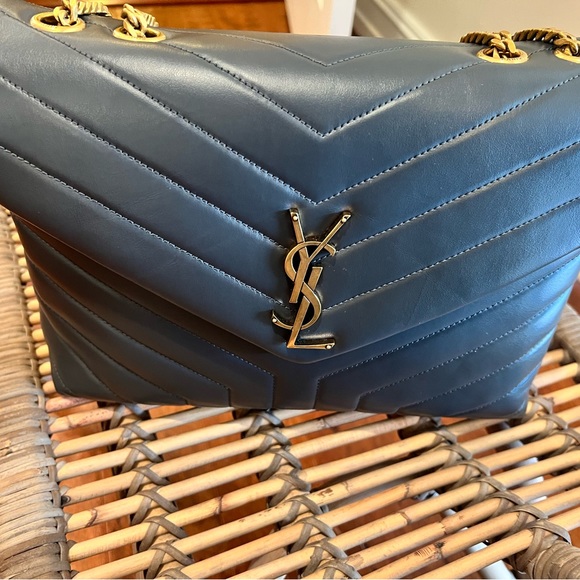 YSL Medium Lou Lou - Gray - Picture 1 of 6